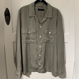 All Saints Men’s Button Down Size XL - Olive